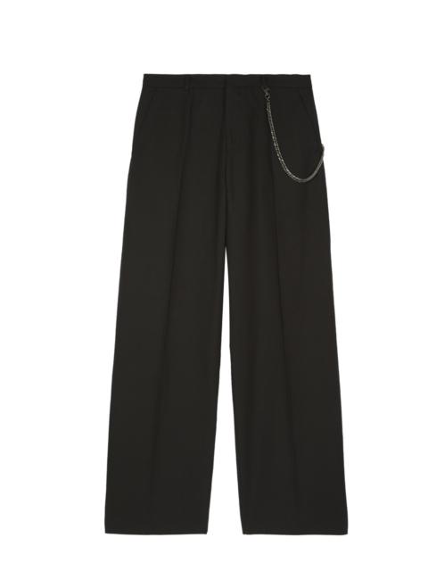 The Kooples BLACK WIDE-LEG CHAIN PANTS