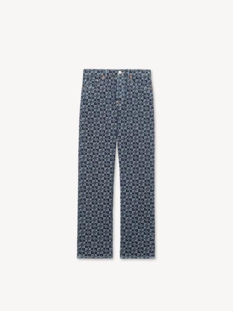 KENZO 'Kenzogram' straight leg pants in japanese denim