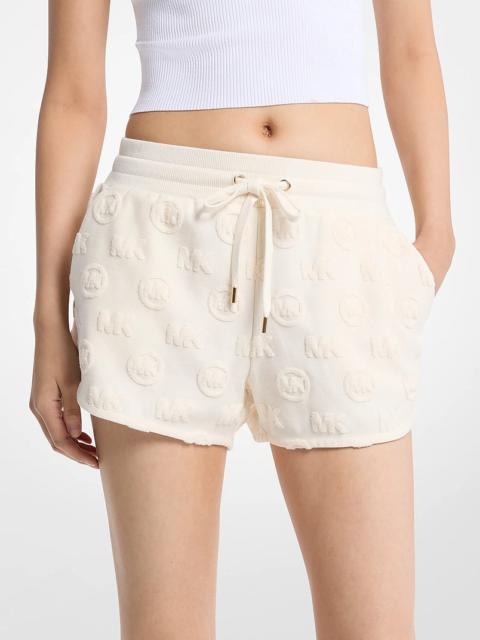 MICHAEL KORS Logo Jacquard Terry Shorts