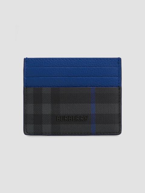 Burberry Men's City Check Card Case - Iron Knight