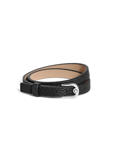 Montblanc HORSESHOE BUCKLE ADJUSTABLE BRACELET IN GRAIN LEATHER