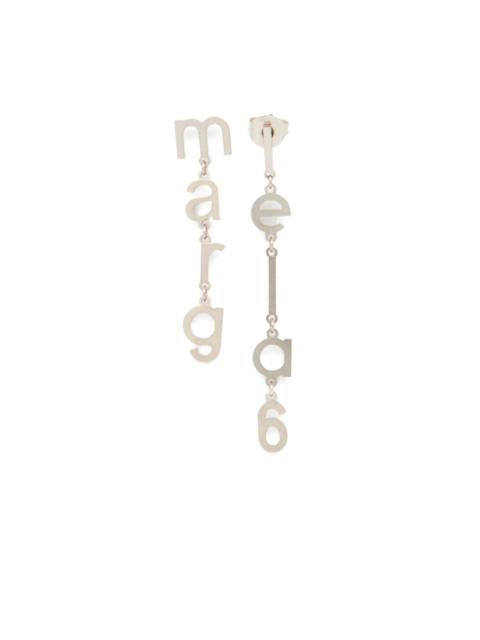 MM6 Maison Margiela Letter Logo earrings