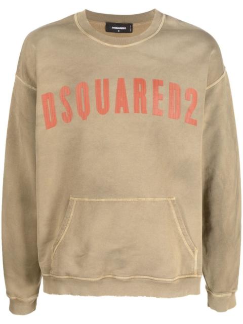 DSQUARED2 logo-print detail sweatshirt