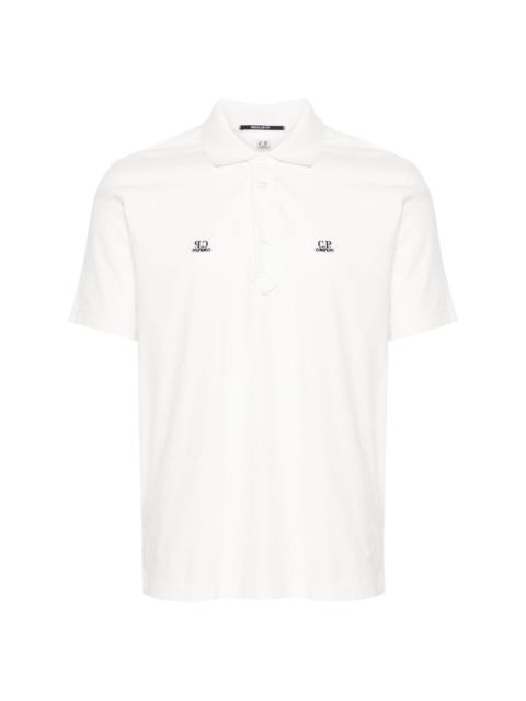 logo-embroidered cotton polo shirt