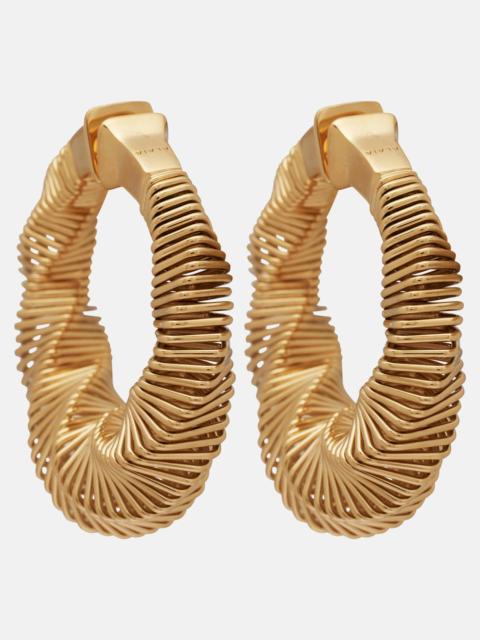 Alaïa Square Spiral hoop earrings