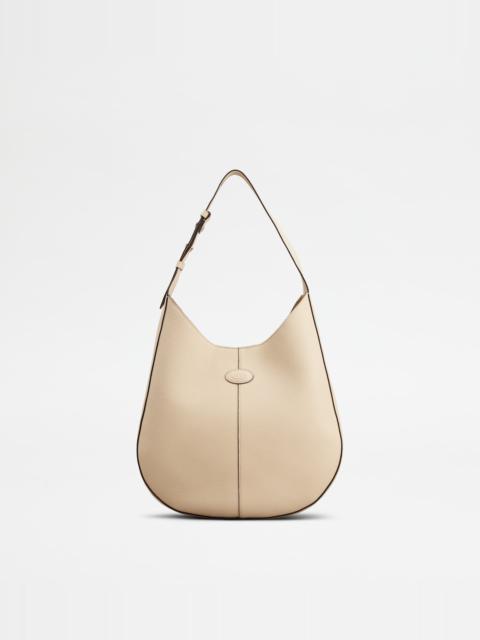 Tod's TOD'S DI BAG HOBO BAG IN LEATHER SMALL - BEIGE