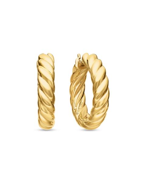 DAVID YURMAN Women's Sculpted Cable Hoops Earrings in 18K Yellow Gold - Gold