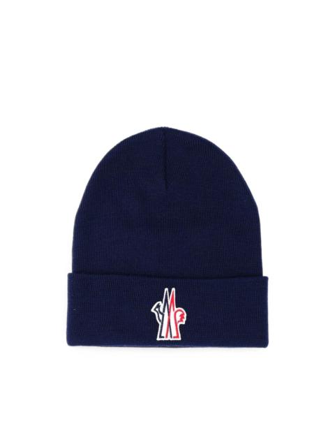 Moncler Grenoble logo-embroidered beanie hat