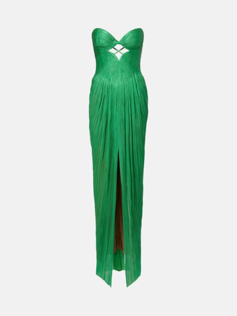 MARIA LUCIA HOHAN Stephanie silk tulle corset gown