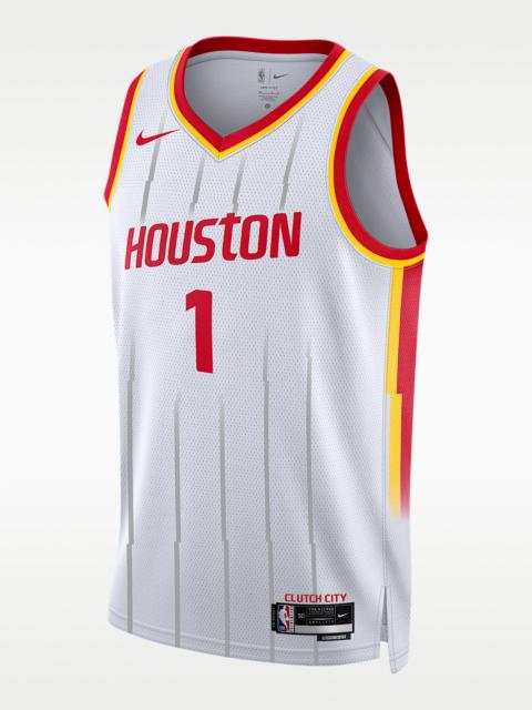 Nike Houston Rockets Amen Thompson Association Edition Men's Nike Dri-FIT NBA Swingman Jersey