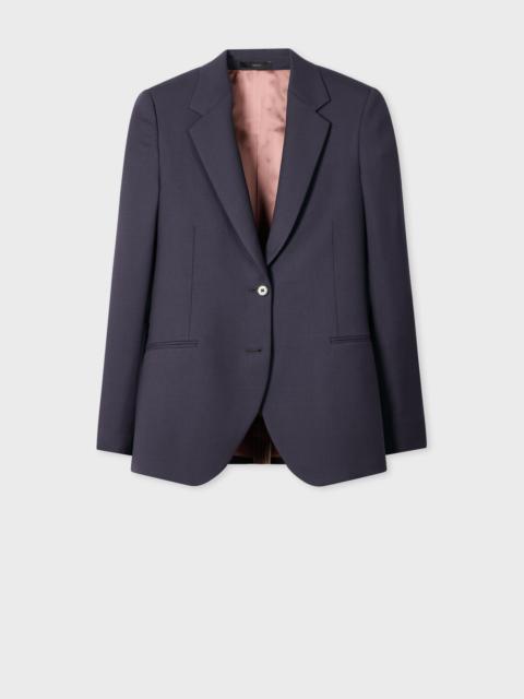 Paul Smith Women's Soft Purple Wool Two-Button Blazer