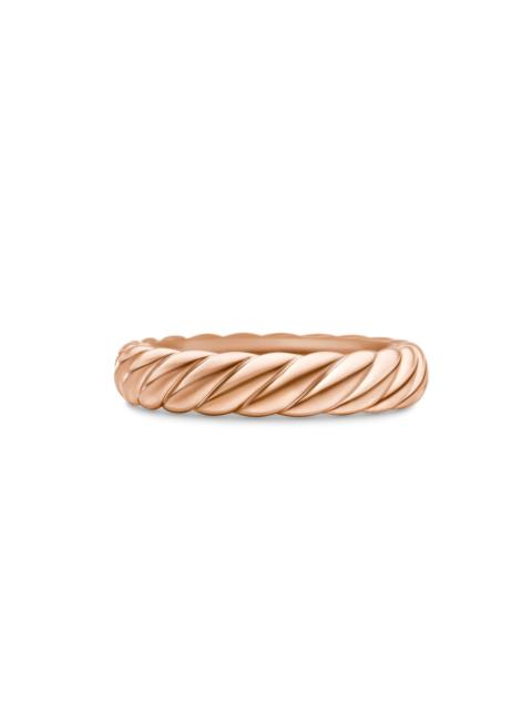 DAVID YURMAN Women's Sculpted Cable Band Ring In 18K Rose Gold - Rose Gold