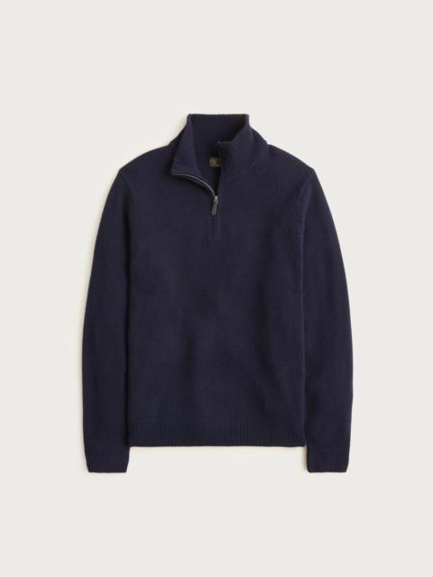 J.CREW Midweight cashmere quarter-zip sweater