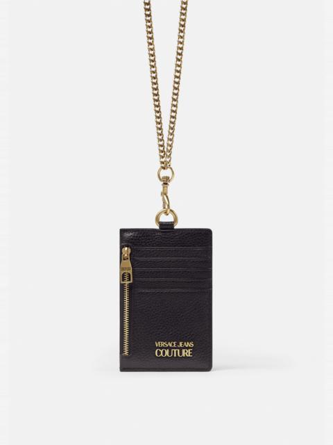 VERSACE JEANS COUTURE Logo Chain Card Holder