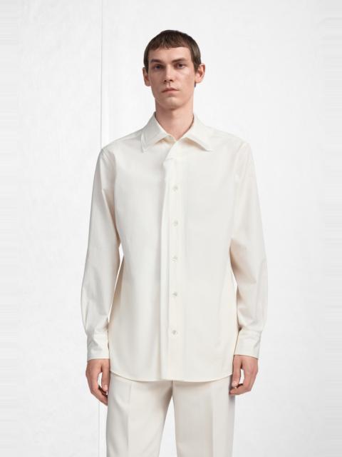 Maison Margiela Fusion Velvet Placket Cotton Shirt
