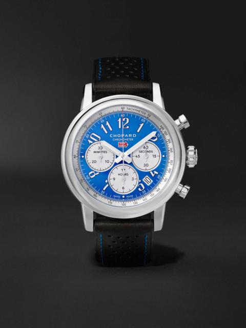 Mille Miglia Classic Racing Chronograph Automatic 42mm Stainless Steel and Perforated Leather Watch,