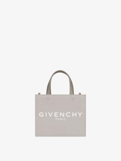 Givenchy MINI G-TOTE SHOPPING BAG IN CANVAS