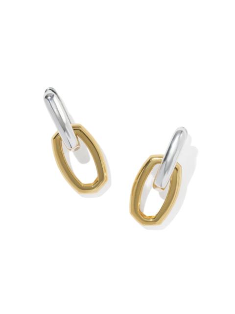 KENDRA SCOTT Ryleigh Wide Convertible Mixed Metal Earrings