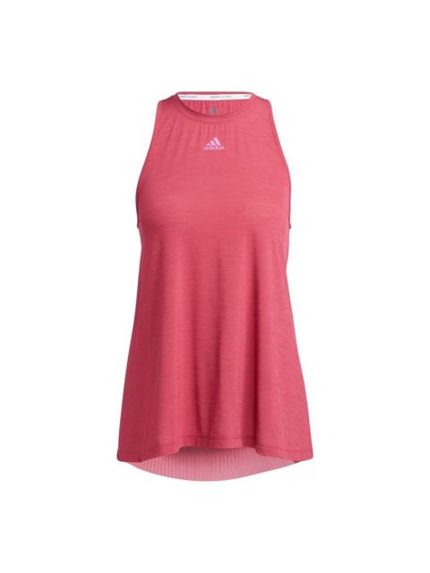 (WMNS) adidas Dance Tank Yoga Gym Loose Breathable Round Neck Sports Pink Vest GM2767