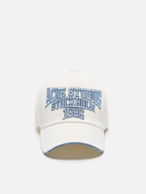 Acne Studios Embroidered logo hat - White/grey