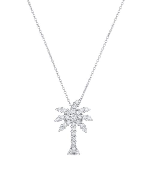 ROBERTO COIN Women's Tiny Treasures 18K White Gold & Diamond Palm Tree Pendant Necklace - White Gold