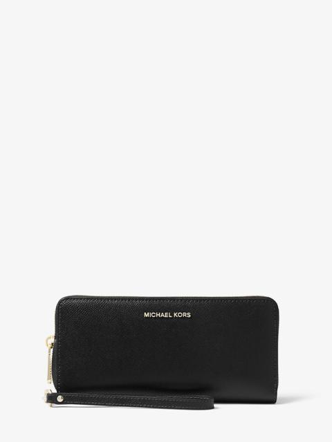 MICHAEL KORS Leather Continental Wristlet