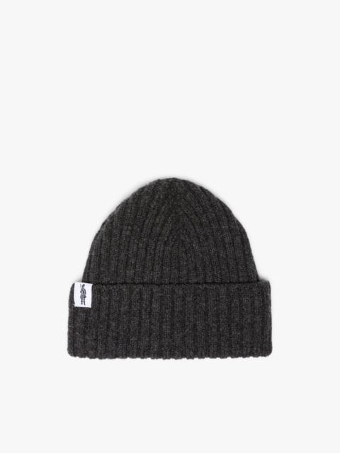 Mackintosh BILLIE CHARCOAL WOOL BEANIE HAT