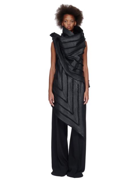 Rick Owens Gleam asymmetric gilet