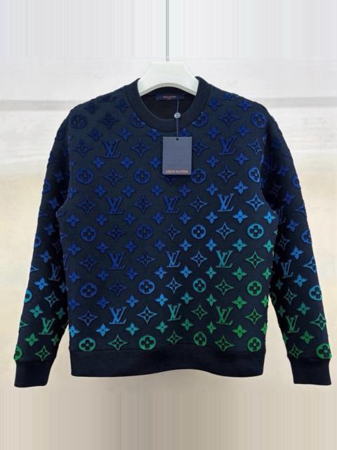 Louis Vuitton Louis Vuitton Monogram Sweatshirt with Gradient Multicolored Print