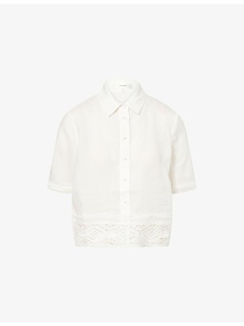 FRAME The Heirloom Lace Woven Shirt