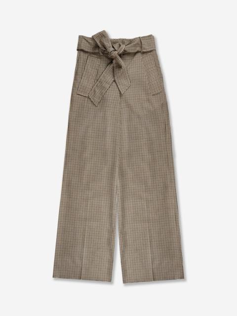 SLOWEAR Wide fit trousers in wool twill