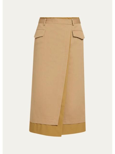 TWP A Trip to the Met Wrap Midi Skirt