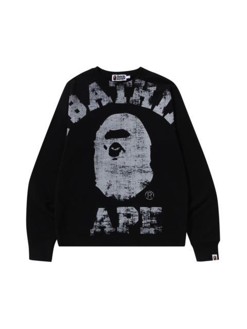 BAPE Big College Crewneck 'Black'