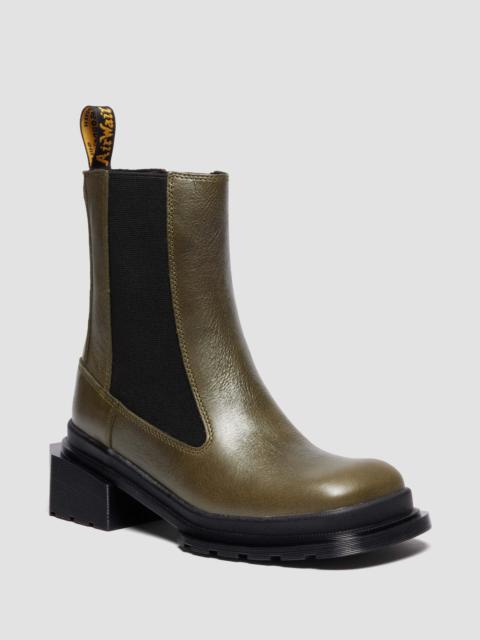 MAYBOLE CHELSEA Square Toe Leather Boots