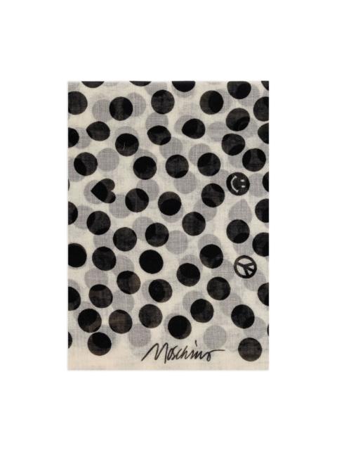 Moschino polka-dot pattern scarf