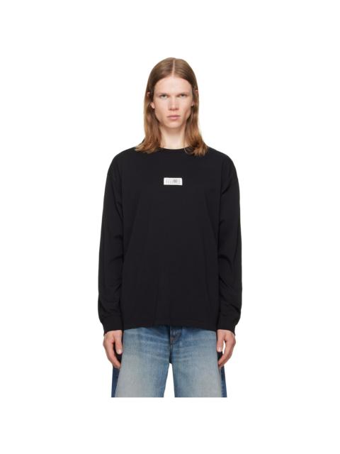 MM6 Maison Margiela Black Cotton T-shirt