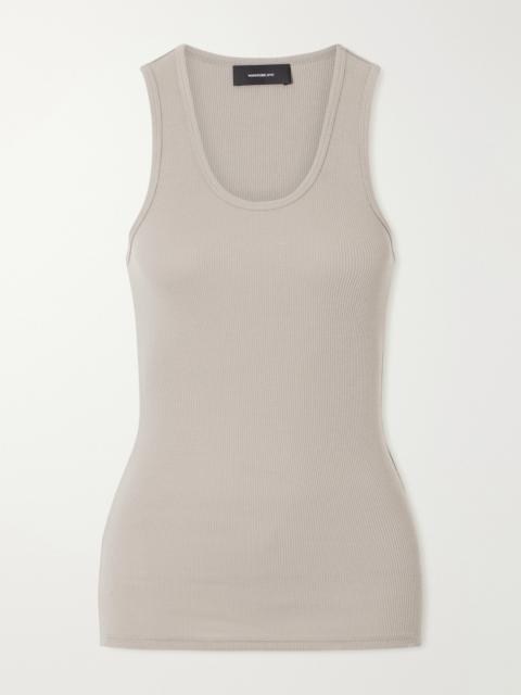 WARDROBE.NYC Ribbed Cotton-jersey Tank