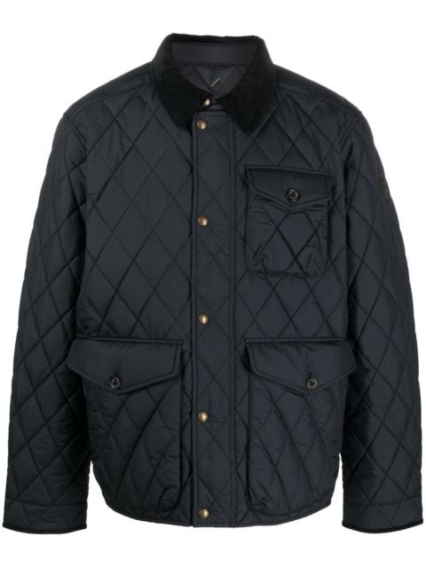 Polo Ralph Lauren diamond-quilt button-fastening jacket