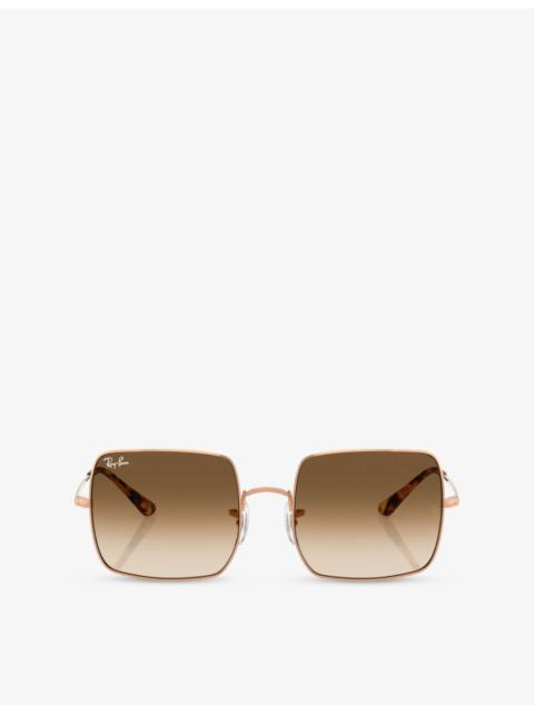 Ray-Ban RB1971 Square 1971 Classic Square-Frame Metal Sunglasses