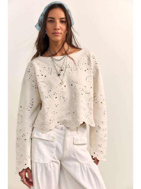 FREE PEOPLE Iris Embroidered Sweatshirt