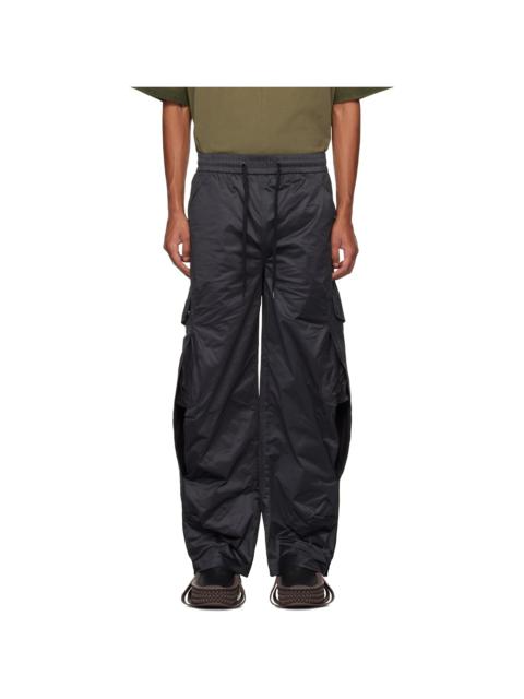 NAMESAKE Black Rod Warm Up Cargo Pants | REVERSIBLE