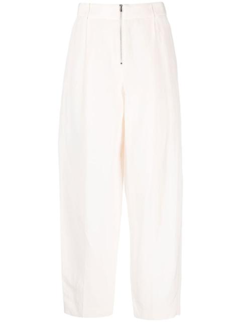 FABIANA FILIPPI high-waisted linen-silk blend trousers