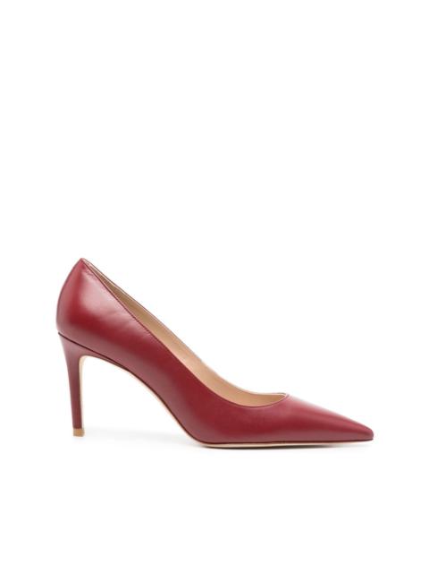 Stuart 85mm leather pumps