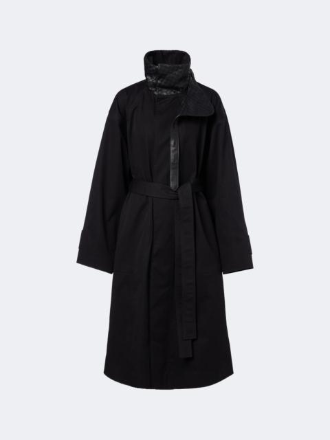 Bottega Veneta Intrecciato cotton trench coat