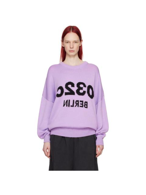 032c Purple Selfie Sweater