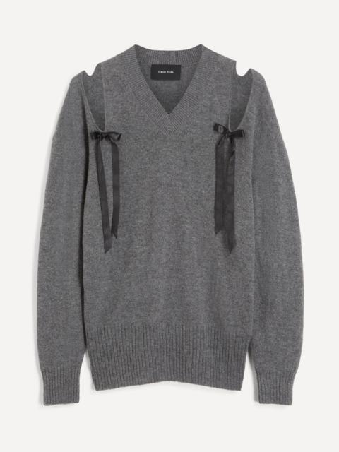 Simone Rocha Cashmere Cut-out Bow Jumper