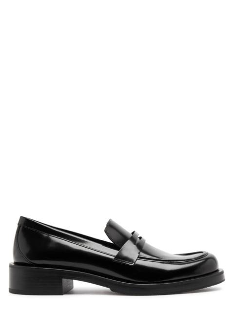 Palmer Bold 40 glossed leather loafers