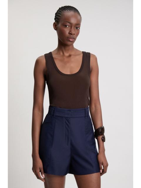 KAREN MILLEN Tailored Satin Shorts