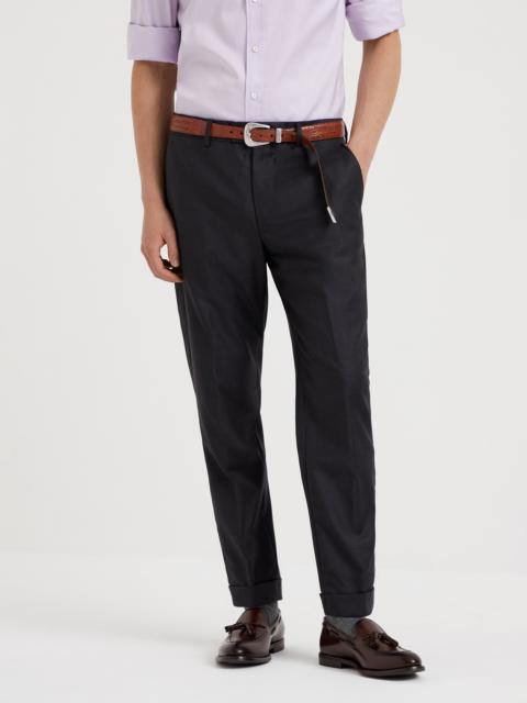 Brunello Cucinelli Formal fit trousers in super 150s virgin wool four season batavia