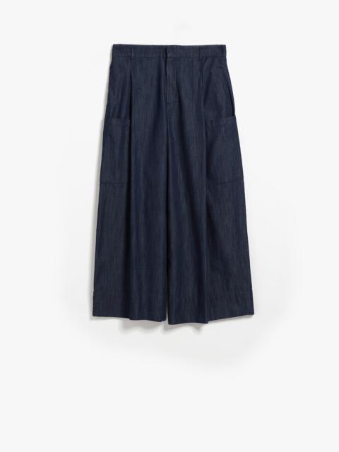 Max Mara CANZONE Cotton denim trousers